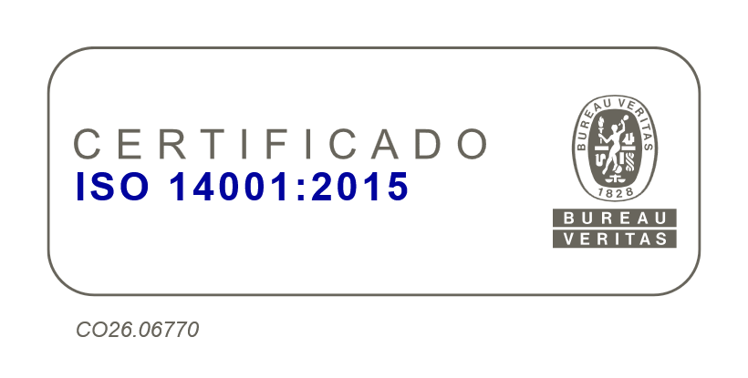 Logo del certificado ISO 14001 CO26.06770 Firex - Uniforme y prendas de protección - Bucaramanga